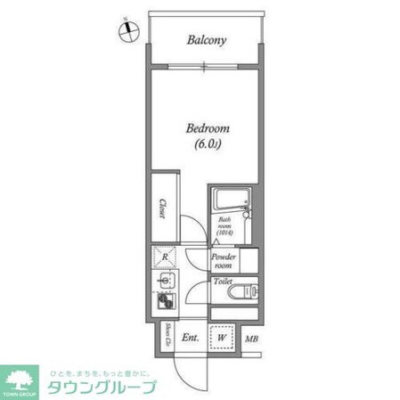 エスタート品川南大井の物件間取画像